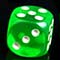 Image of a green dice